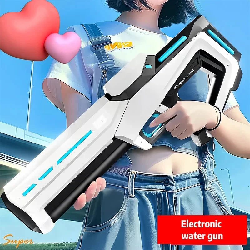 Electric Automatic Water Storage Gun Toys Portable Children Summer Beach Outdoor Fight Fantasy Spray Gun Toys Boy Kid Adult Game Econic Blanks